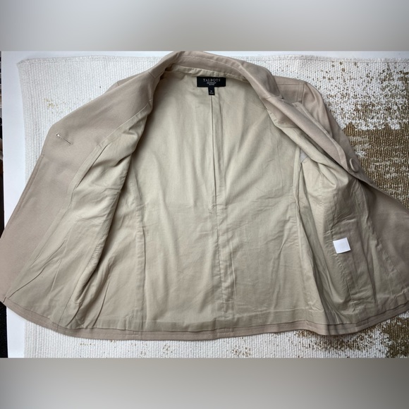 TALBOTS Petites Beige Jacket/Blazer | Size 2P - Picture 11 of 11